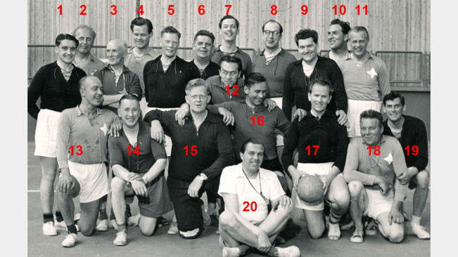 Besiktningsgruppen på Idrottens Hus 1957-06-07