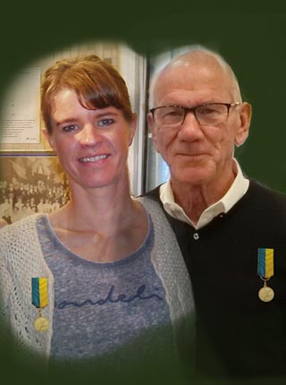 Susanne Ljungskog och Tommy Svensson. Bildmontage.